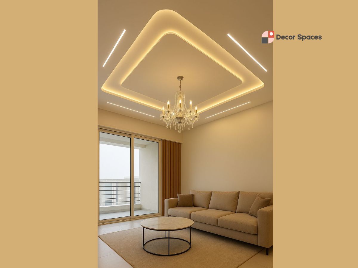 false ceiling design by Decor Spaces in Chennai