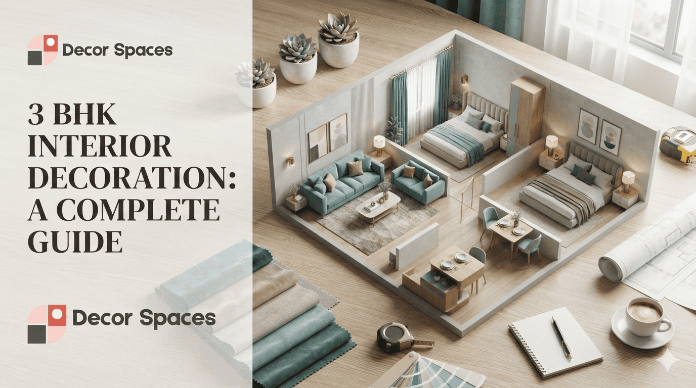 3 BHK flat interior decoration