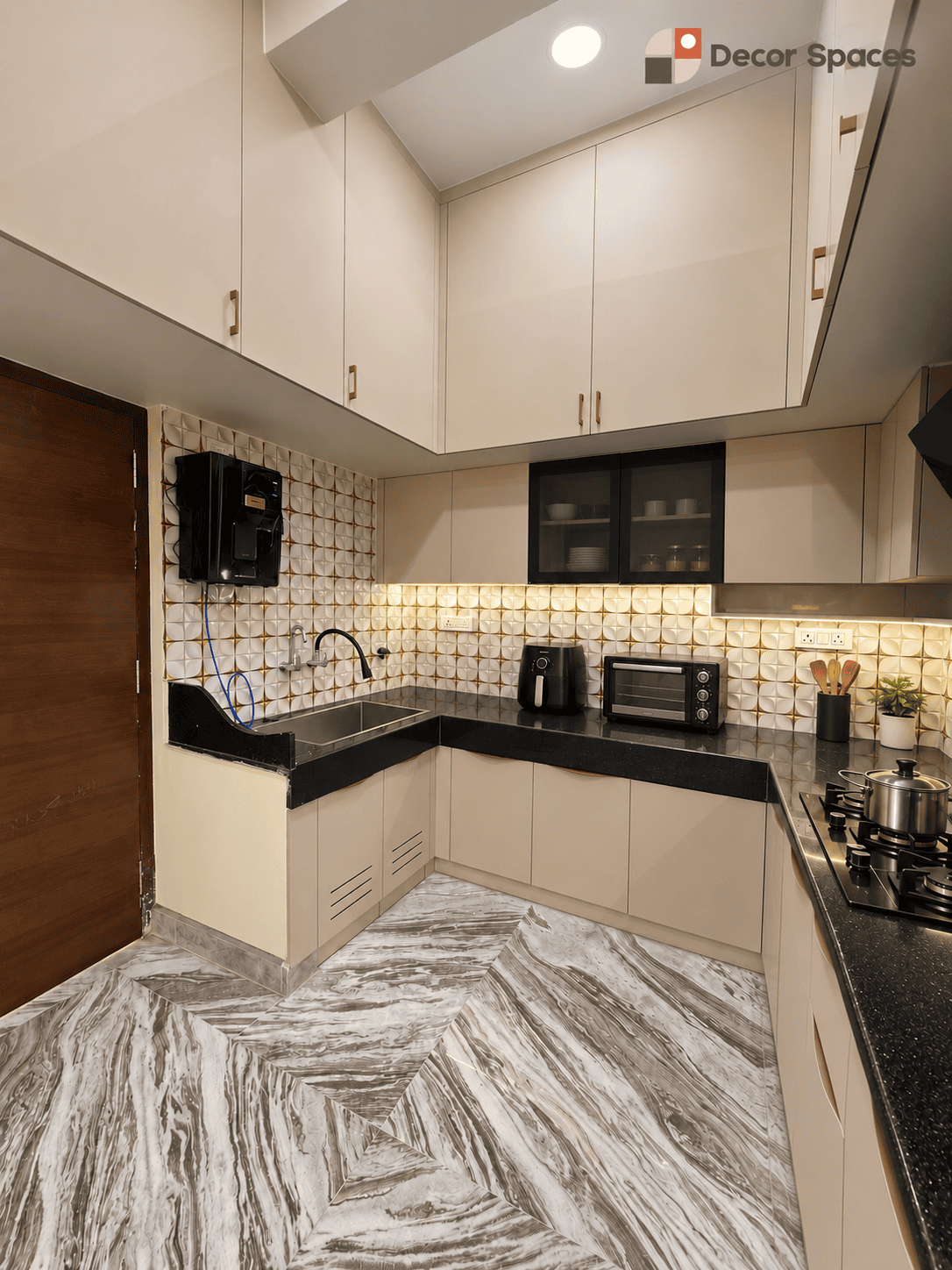 modern kitchen interior completed by Decor Spaces