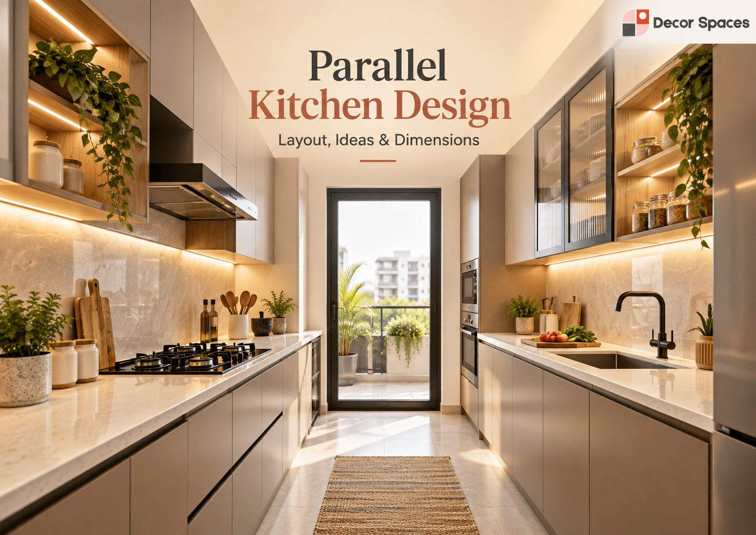 Modular kitchen in Chennai parallel kitchen layout