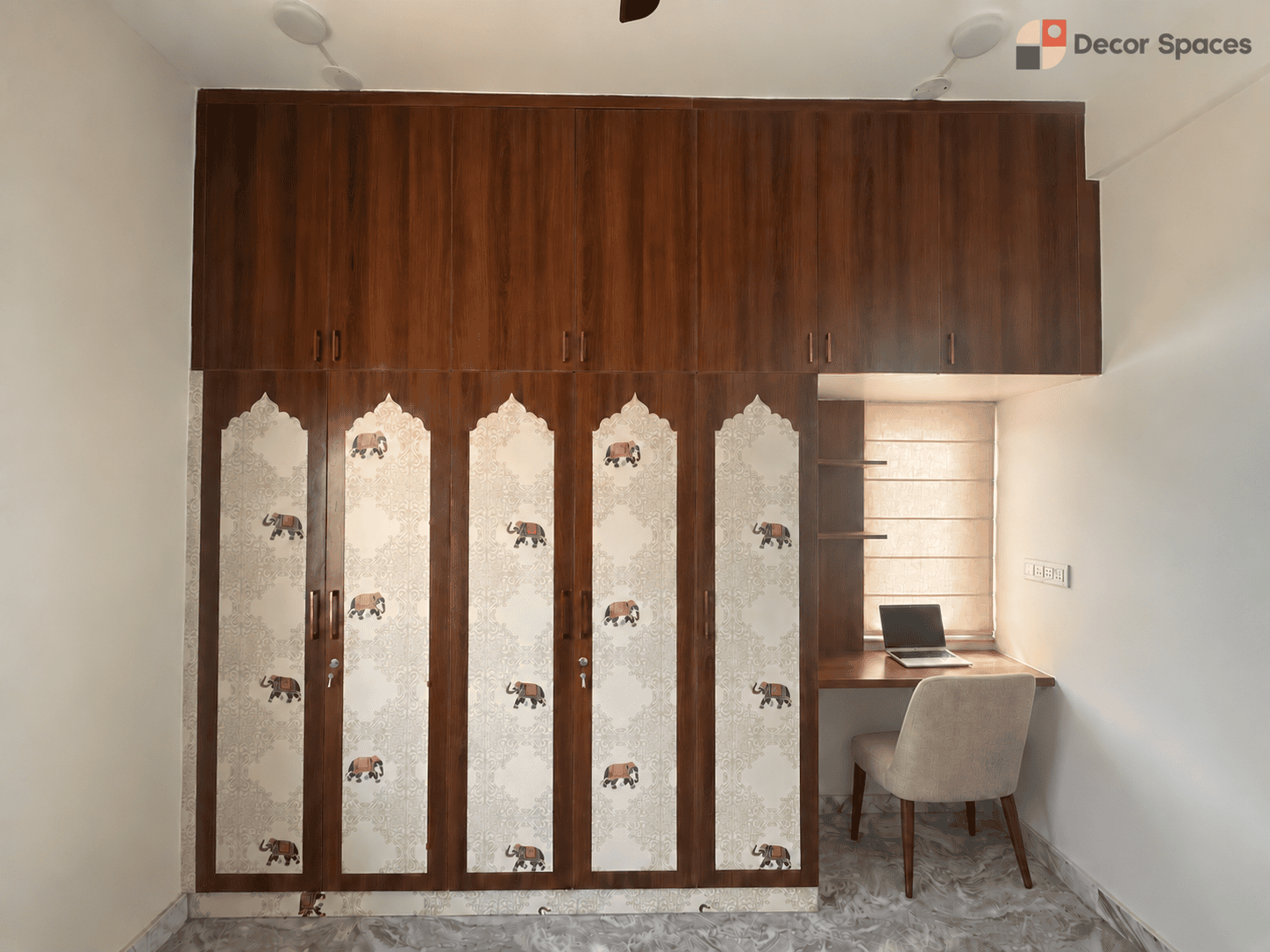 custom wardrobe interior completed by Decor Spaces