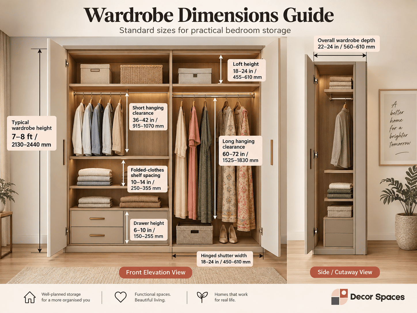 wardrobe dimensions